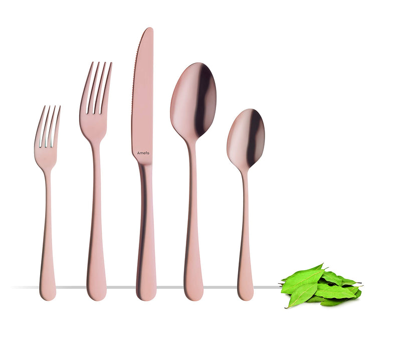 Amefa Austin 20pc Flatware Set, 18/0 Stainless Steel Copper