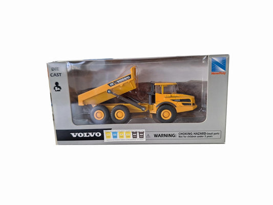 New Ray Toys- Dumper BTP Volvo 1/50EME, 32103, Yellow