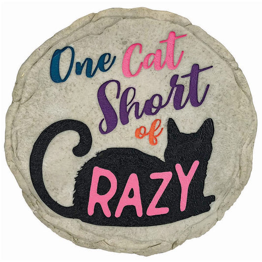 Spoontiques 13244 One Cat Short Stepping Stone, Multicolor