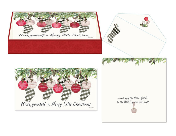 LPG Greetings Mini Long Keepsake Boxed Christmas Cards