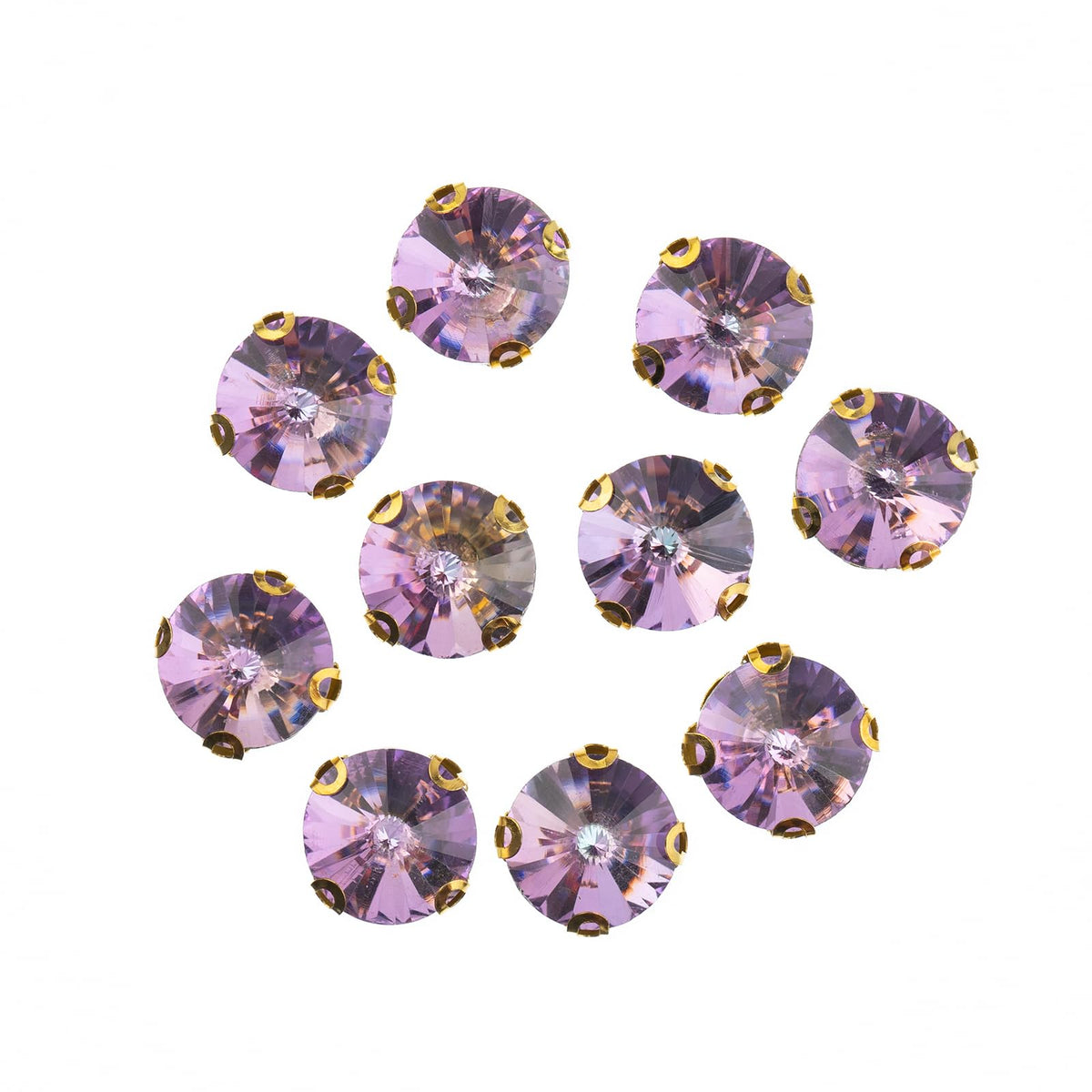 Crystal Lane Diy Craft Bead, 10mm, Vitrail Purple