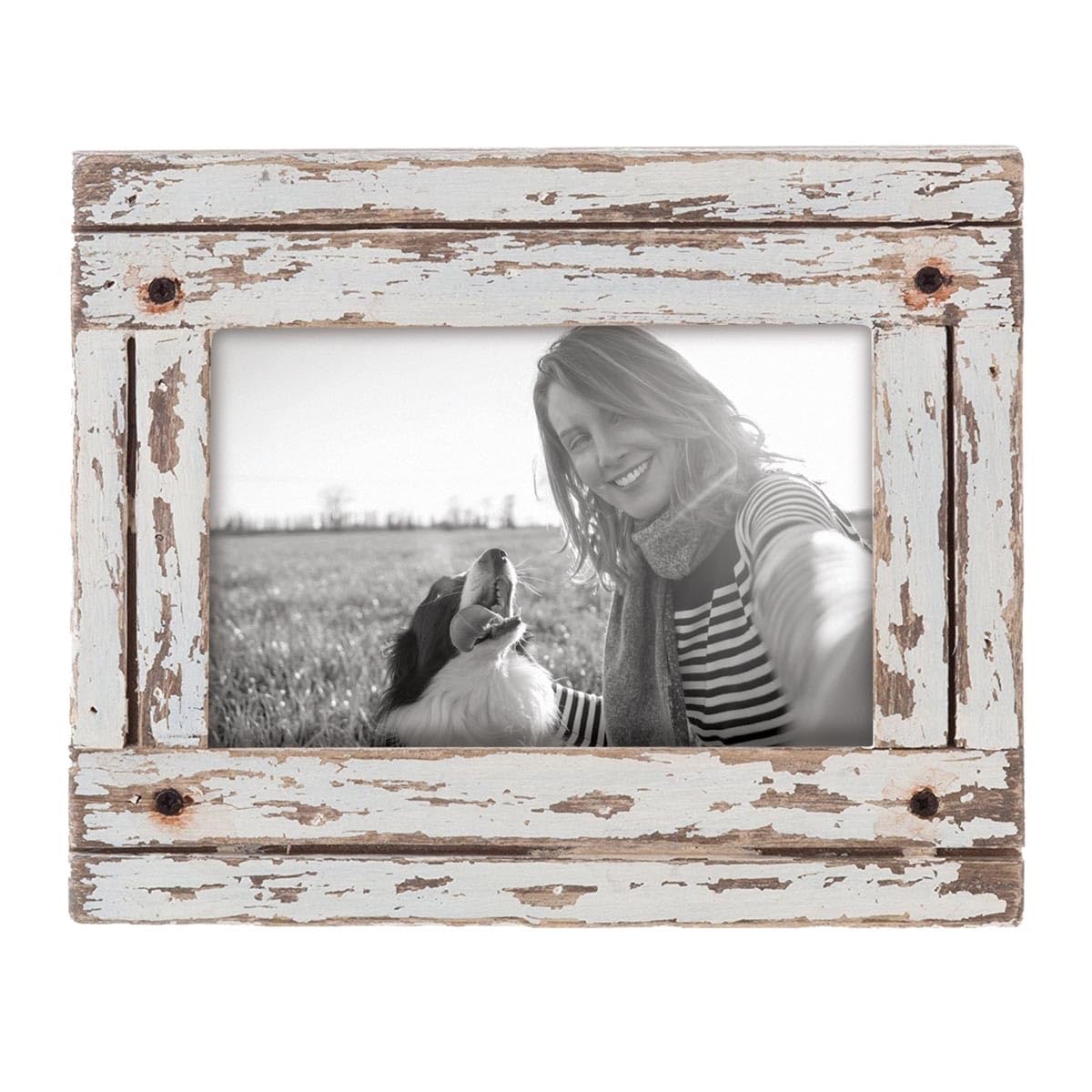 Foreside Home and Garden Picture Frame, 4 x 6 Single, White