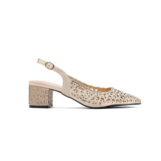 Lady Couture Shoes, 8, Gold