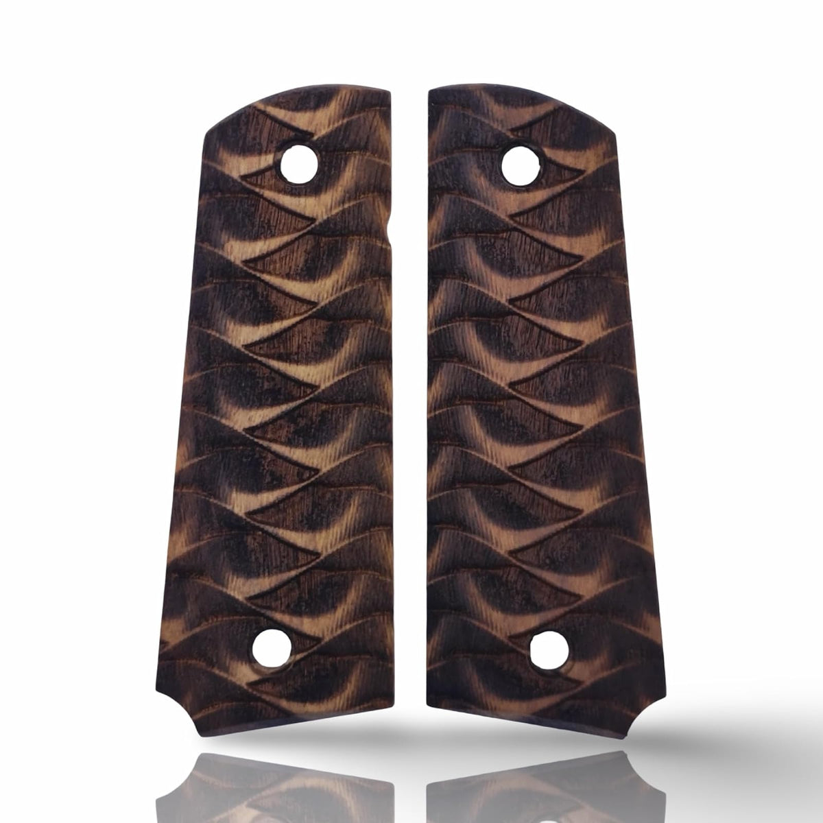 Zib Grips Gun Grip, 1911 Grips, Wave Pattern