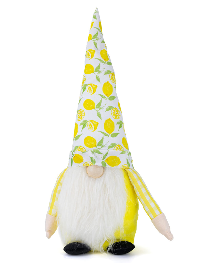 Lemon Gnome Kitchen Decor - Cute Farmhouse Style Stuffed Plush Shelf Figurine - Lemon Decor - Rustic Lemon Gnomes Decorations for Home & Office - Indoor Gnome Decor - Lemon Gifts for Lemon Lovers