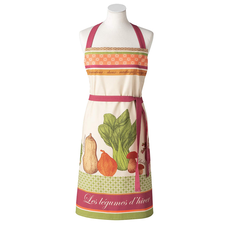 Adjustable Apron Printed Cotton Winter Vegetables