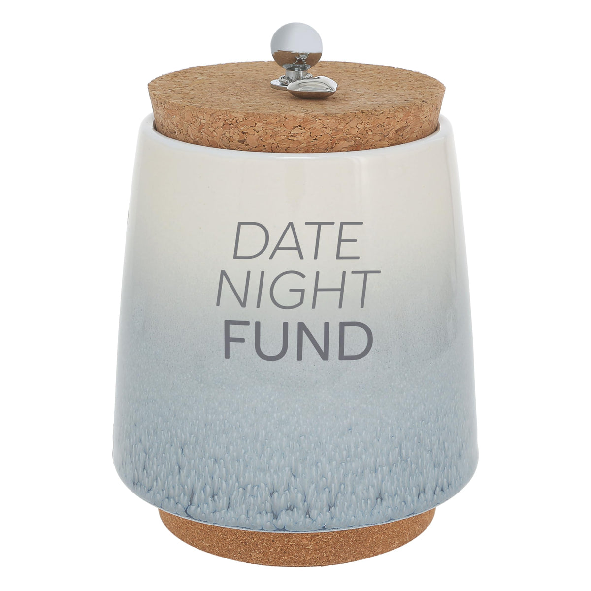 Pavilion Gift Company Money Bank, 4.5", Blue, White, Brown