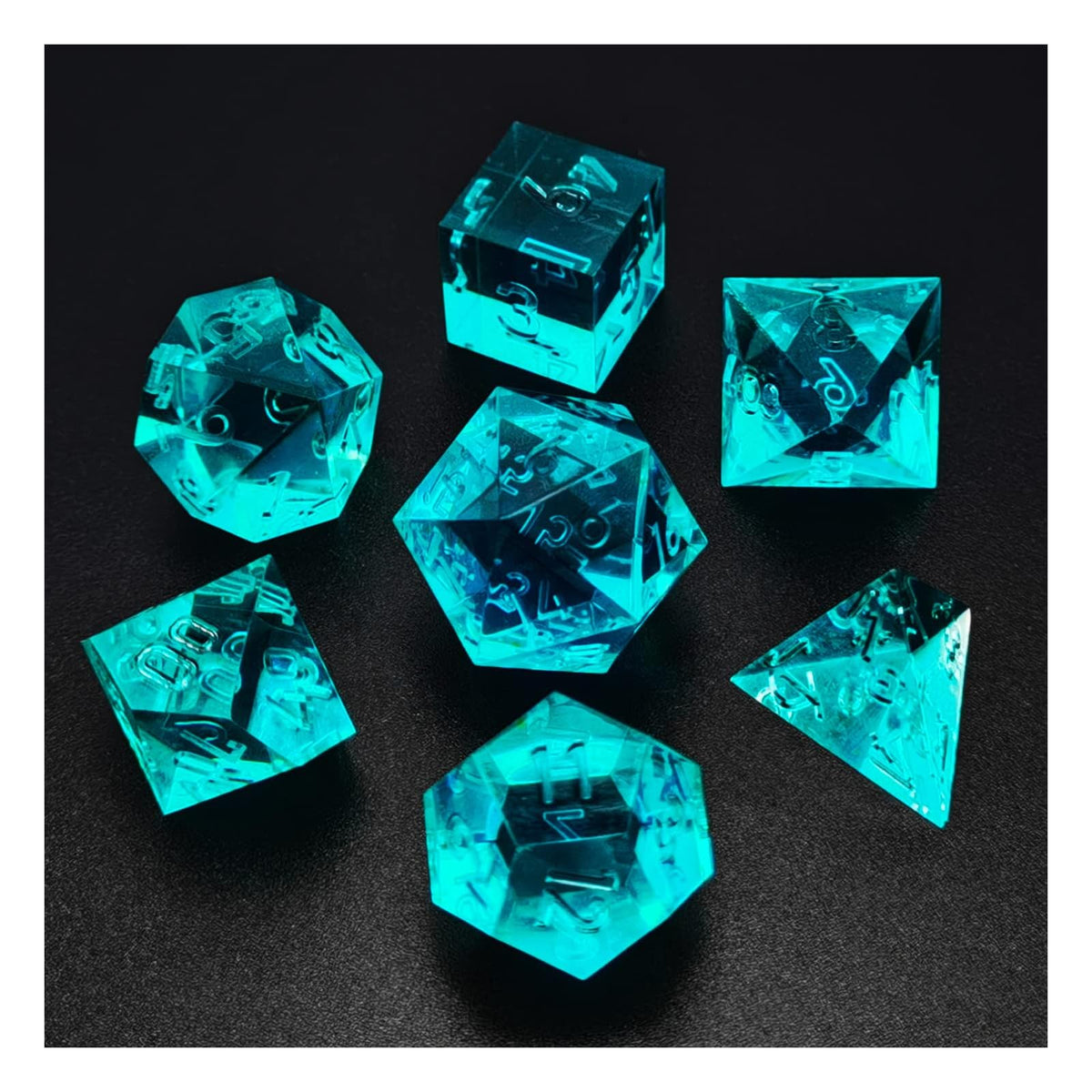 BESCON DICE Game Dice, Standard size, Aquamarine