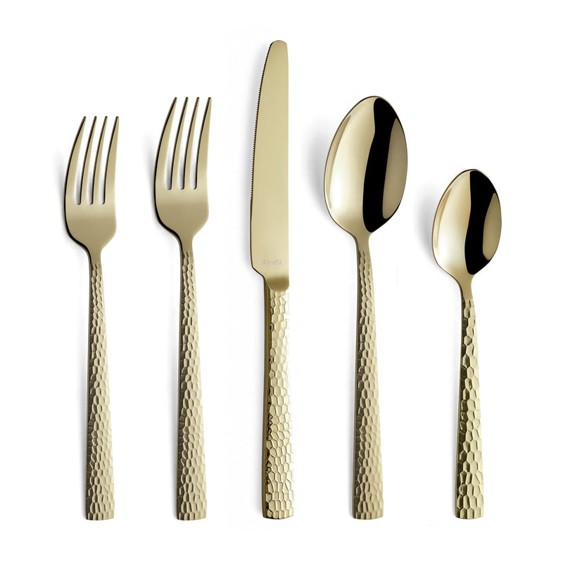 Amefa Felicity 20pc Flatware Set, 18/0 Stainless Steel, Champagne