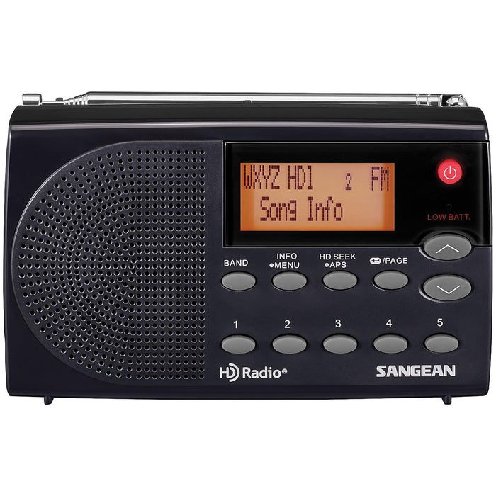 Sangean HDR-14 HD Radio/FM Stereo/AM Portable Radio, standart , Black