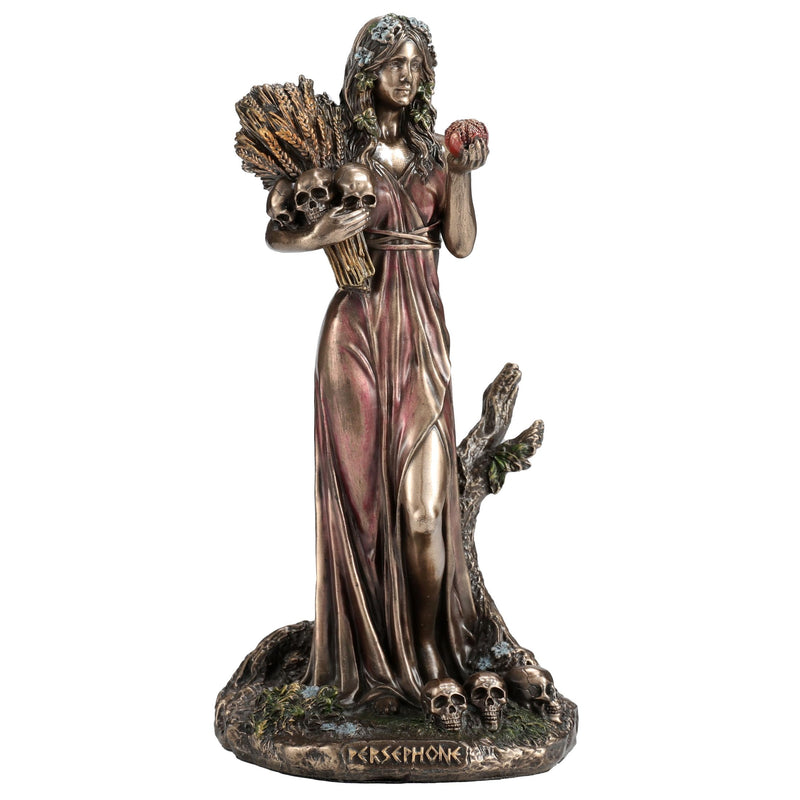 Veronese Design 6 1/8 Inch Persephone Greek Goddess of Agriculture Resin Sculpture Cold Cast Bronze Finish