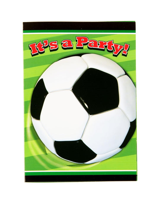 Unique Industries Soccer Party Invitations, 8ct