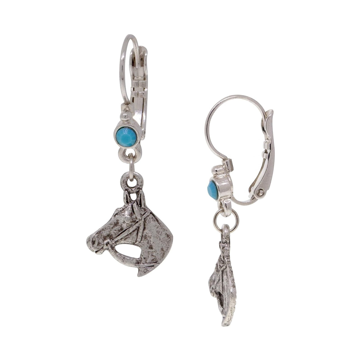 1928 Jewelry Company Earring, 1.49"L x 0.53"W, Light Blue