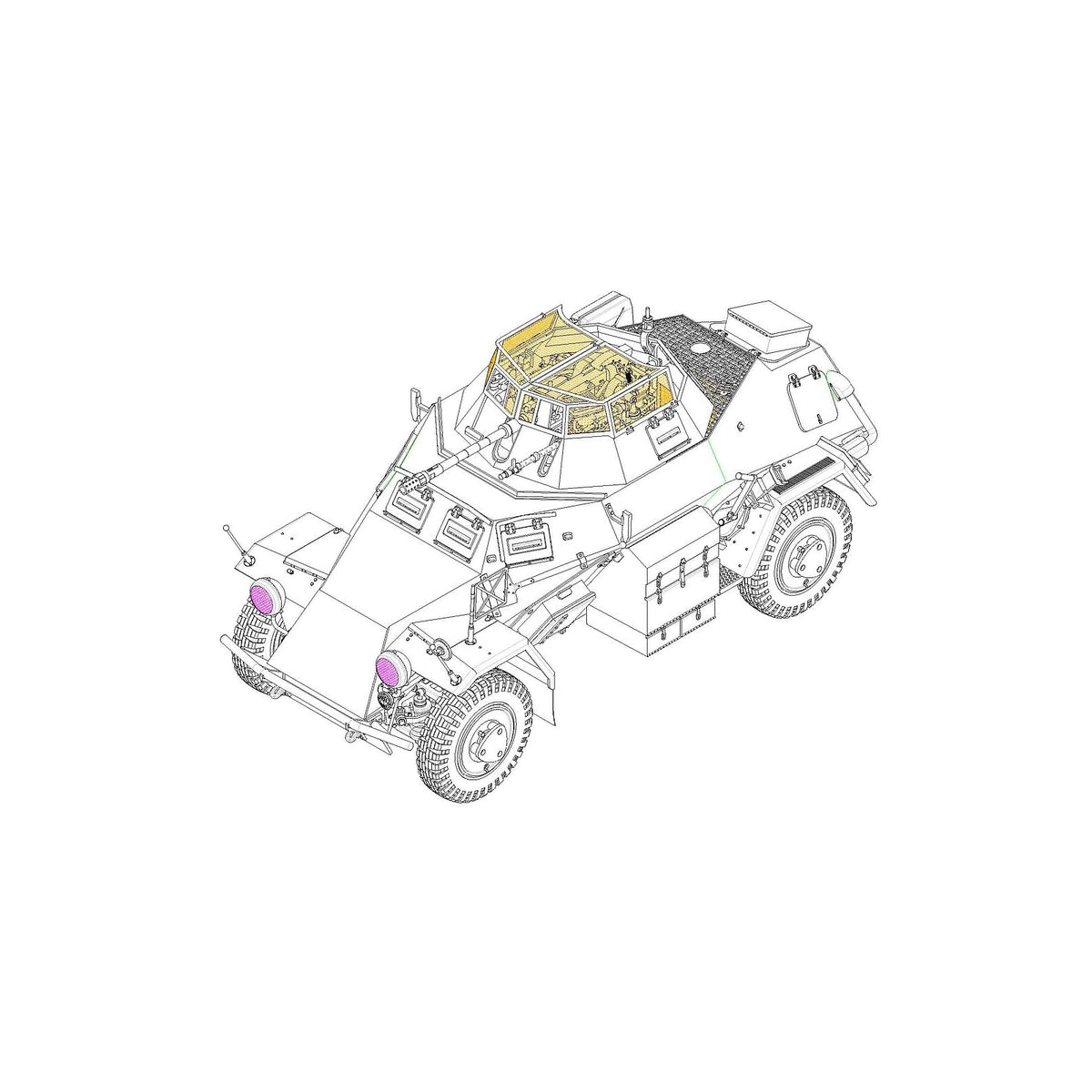 Hobby Boss Toy Vehicle Set, 34.3 cm, Grey