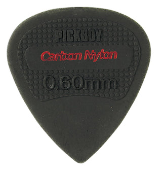 Osiamo Pickboy Edge, Sharp Tip, Carbon/Nylon, 0.60mm, 10 picks