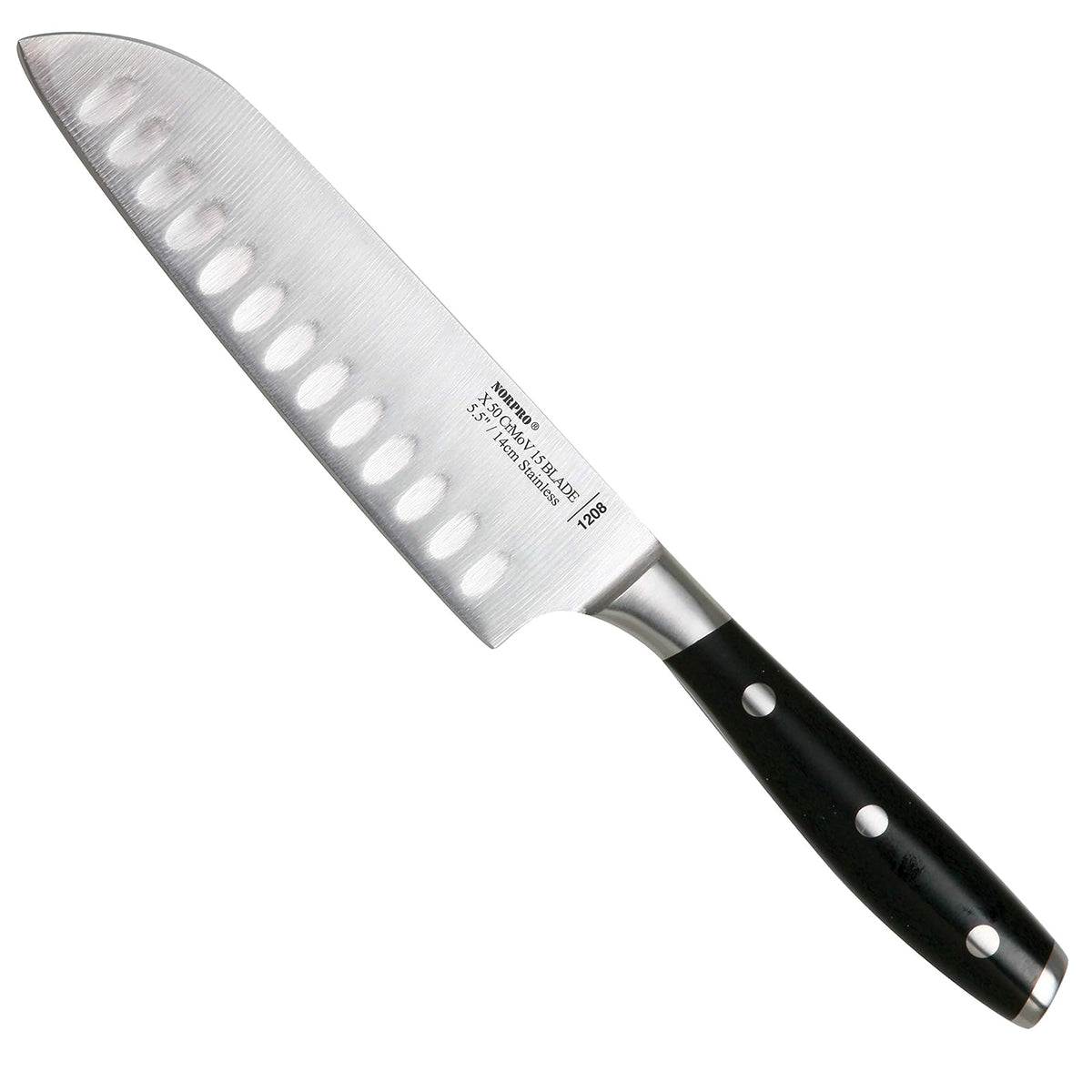 Norpro Stainless Steel Santoku Knife, 5.5-Inch