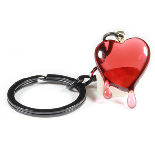 Dave The Bunny Keychain, Medium, Red Transparent