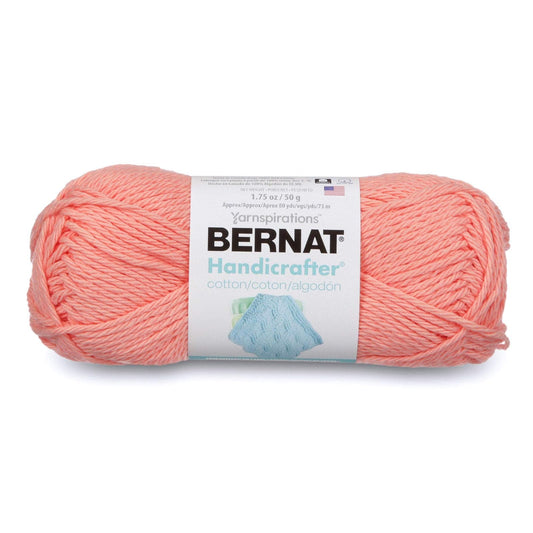 Spinrite Yarns (CA) Bernat Handicrafter Cotton-Solids Yarn, Coral Rose