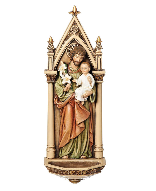 Roman - 7.75"H ST. JOSEPH WATER FONT