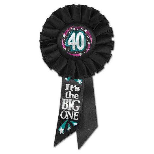 Beistle 40 It's The Big One Rosette, 31/4-Inch by 61/2-Inch