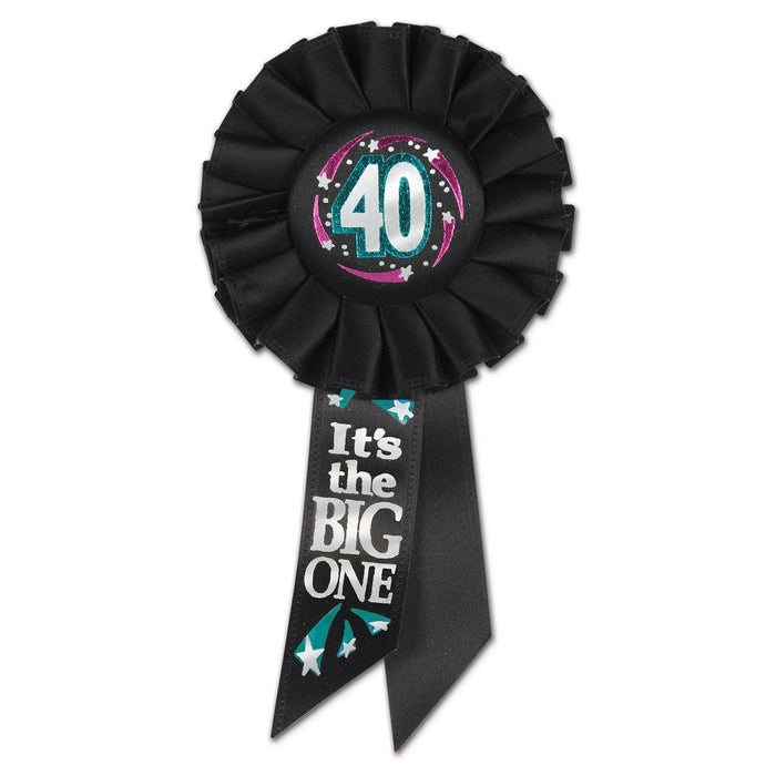 Beistle 40 It's The Big One Rosette, 31/4-Inch by 61/2-Inch