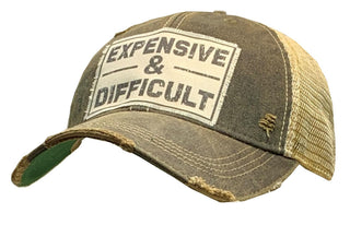 VINTAGE LIFE Hat, Expensive and Difficult, Trucker Hat