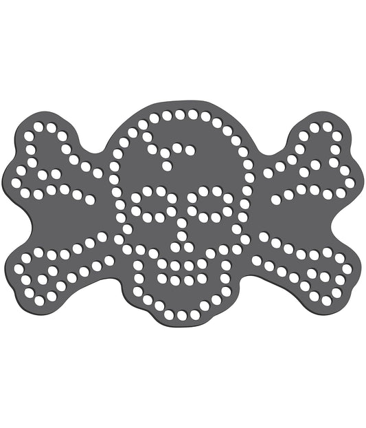 Rhinestone Genie Skull & Bones 5" Magnetic Rhinestone Template, Black