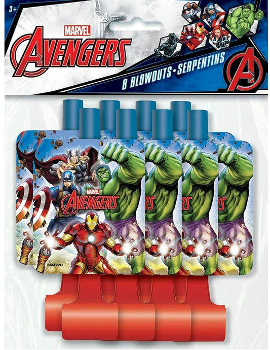 Unique Industries Unique Avengers Party Blowouts, 1 Pack