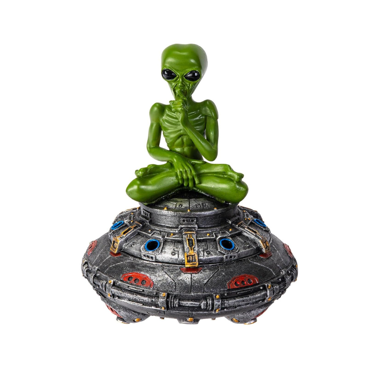 Pacific Giftware Incense Holder, Black, Silver and Green
