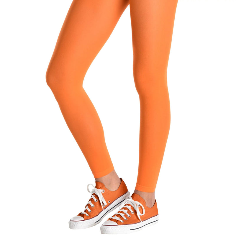 Amscan Footless Tights - Adult, Party Accessory, Orange