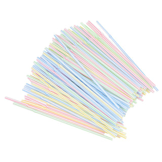 Chef Craft Drinking Straw, 8 inch 100 Piece Set, Stripes