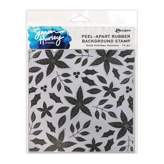 Ranger Rubber Stamp, Multi-colored, Bold Holiday Blooms
