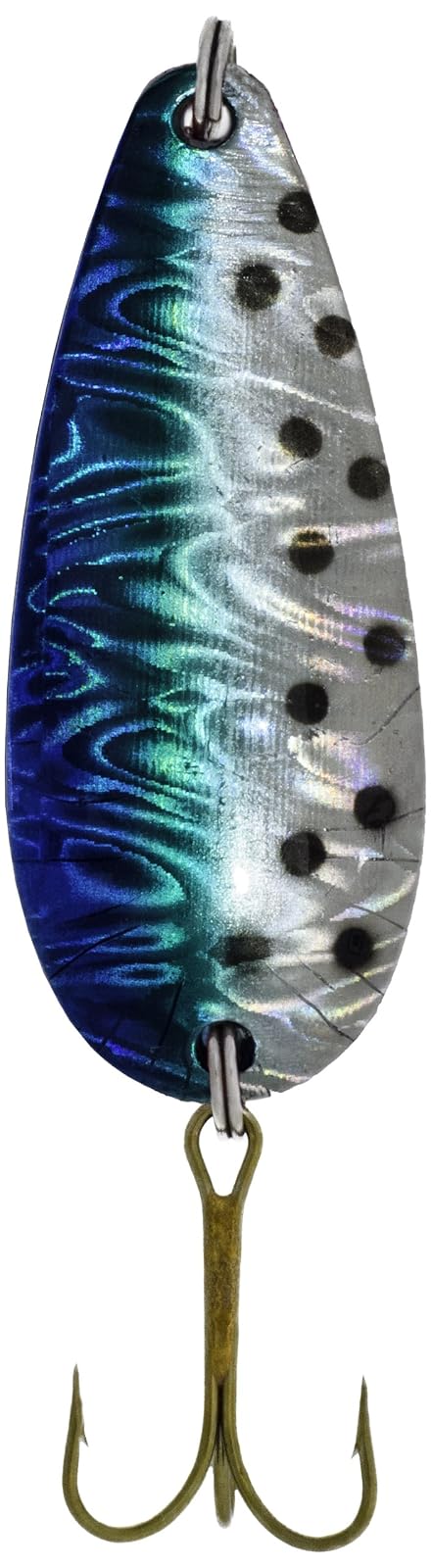 Adamsbuilt Sierra Spoon Lure, Green Swirl Black Dot, 7/8-Ounce
