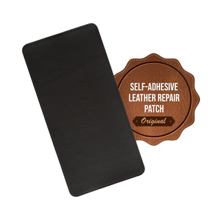 MASTAPLASTA Fabric Applique Patch, 8in x 4in, B Dark Brown Leather