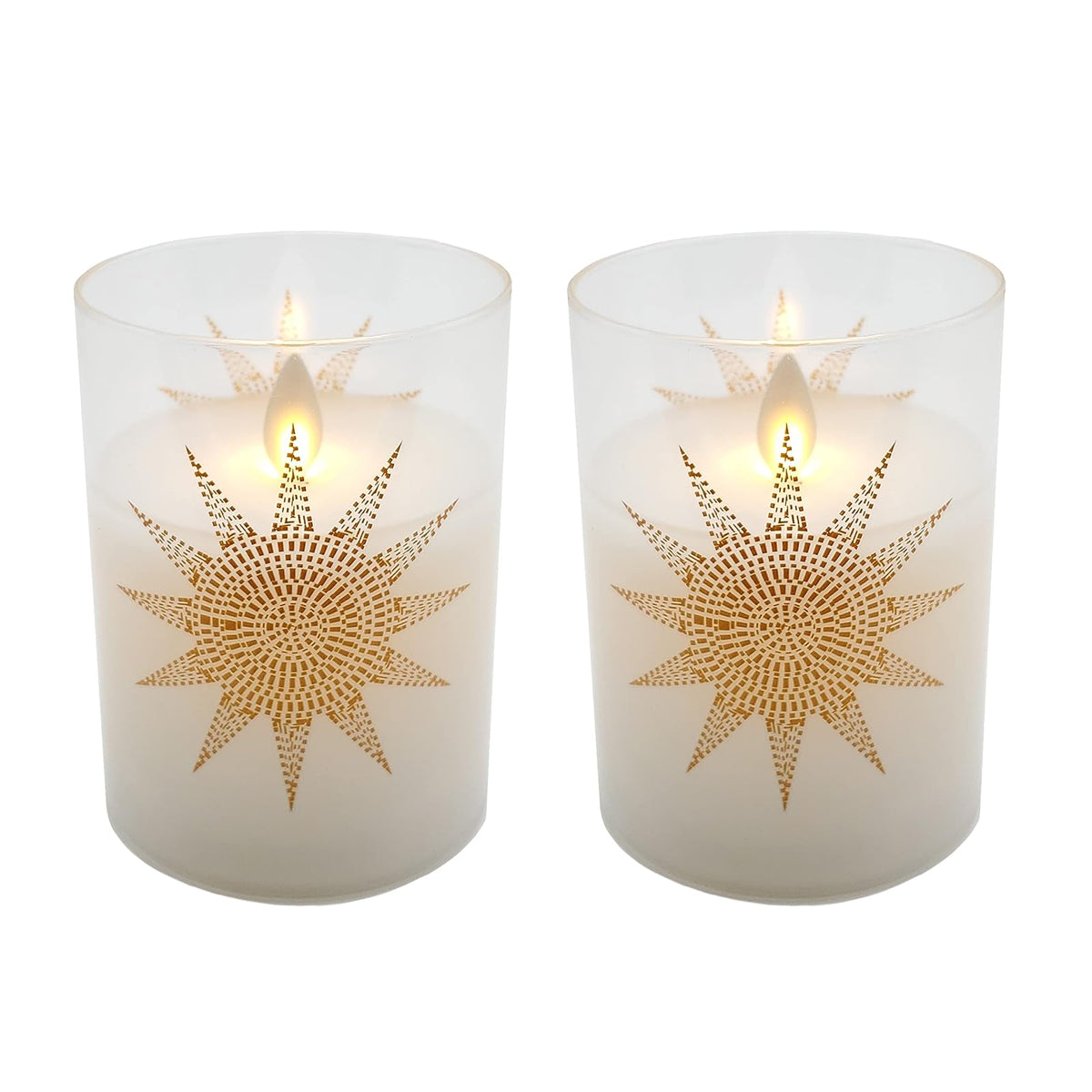 Lumabase Lamp, 3" in diameter and 4" tall, Gold