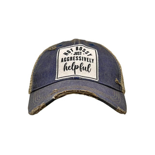VINTAGE LIFE Hat, Royal Blue Distressed