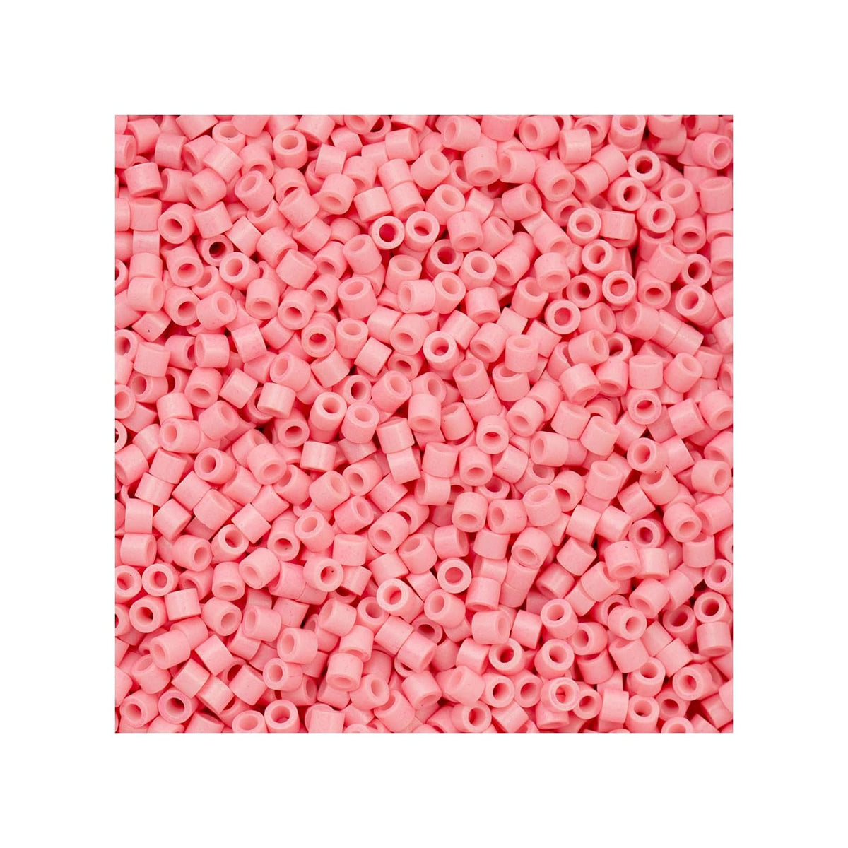 John Bead Craft Bead, Size 11, Opaque Pink Ceylon