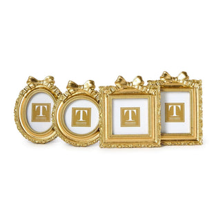 Two's Company Picture Frame, 4.75 x 5.5 inches, Vintage Gold