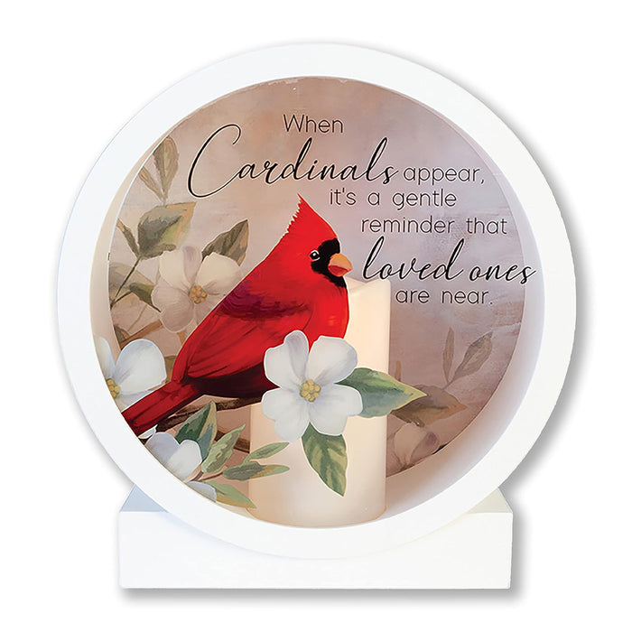 Carson Lamp, 10.5"H x 10"W x 4.75"D, Cardinals Appear