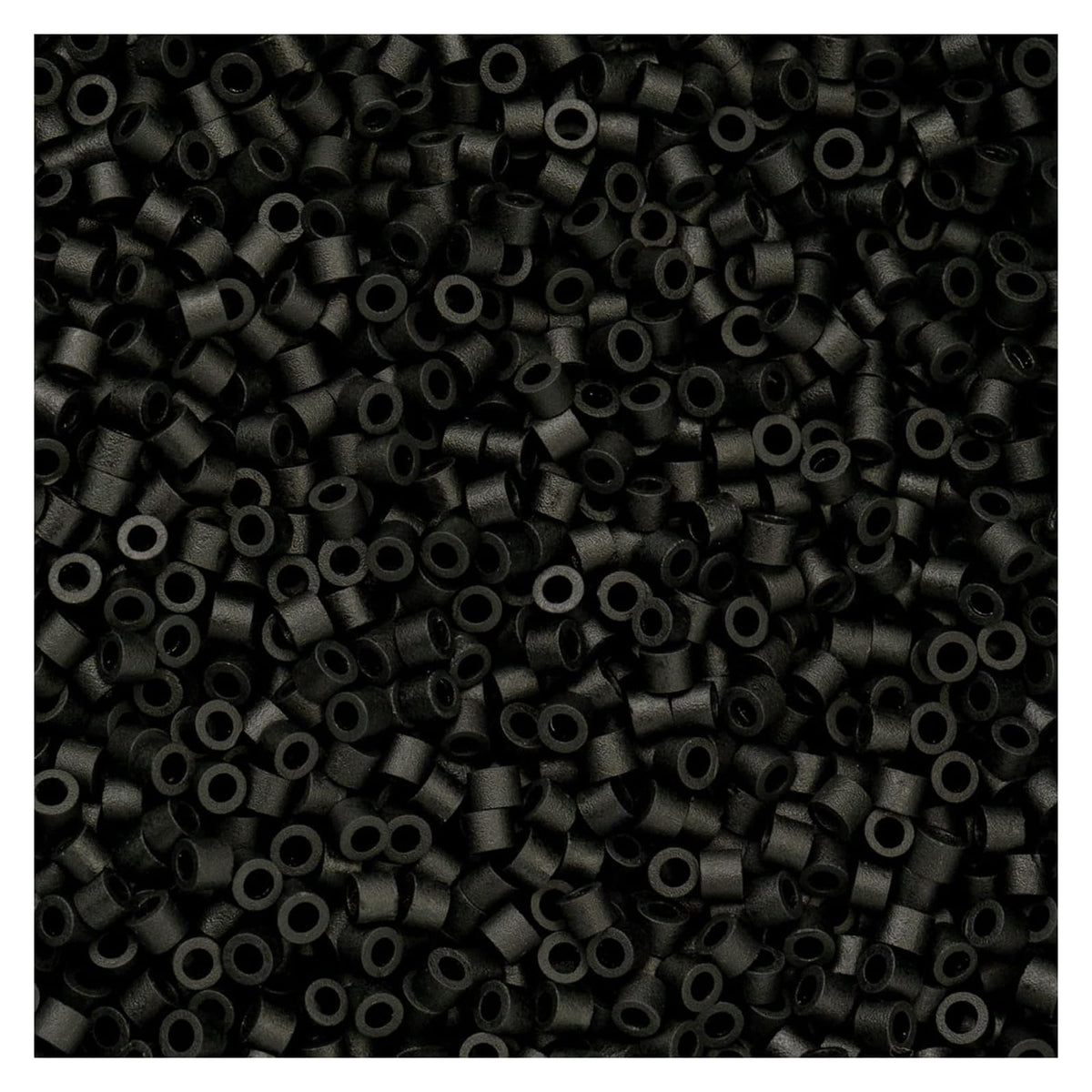 John Bead Craft Bead, Size 11, Opaque Black Matte