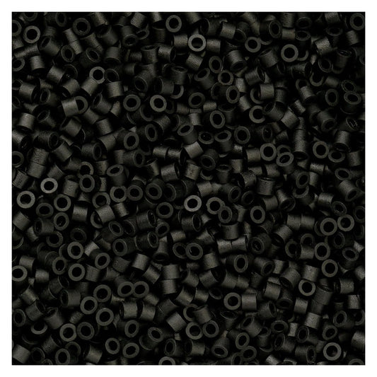 John Bead Craft Bead, Size 11, Opaque Black Matte