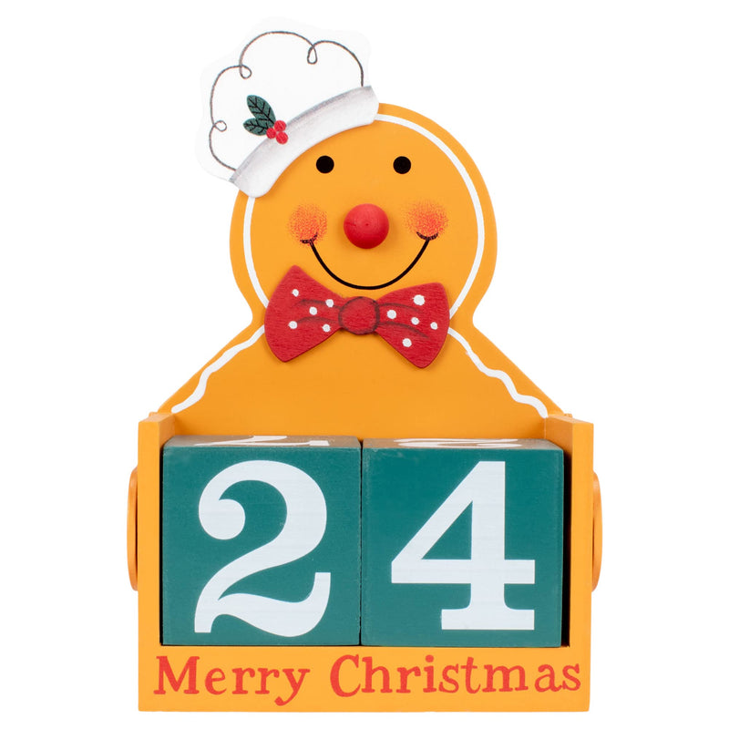 Transpac MDF Gingerbread Christmas Countdown