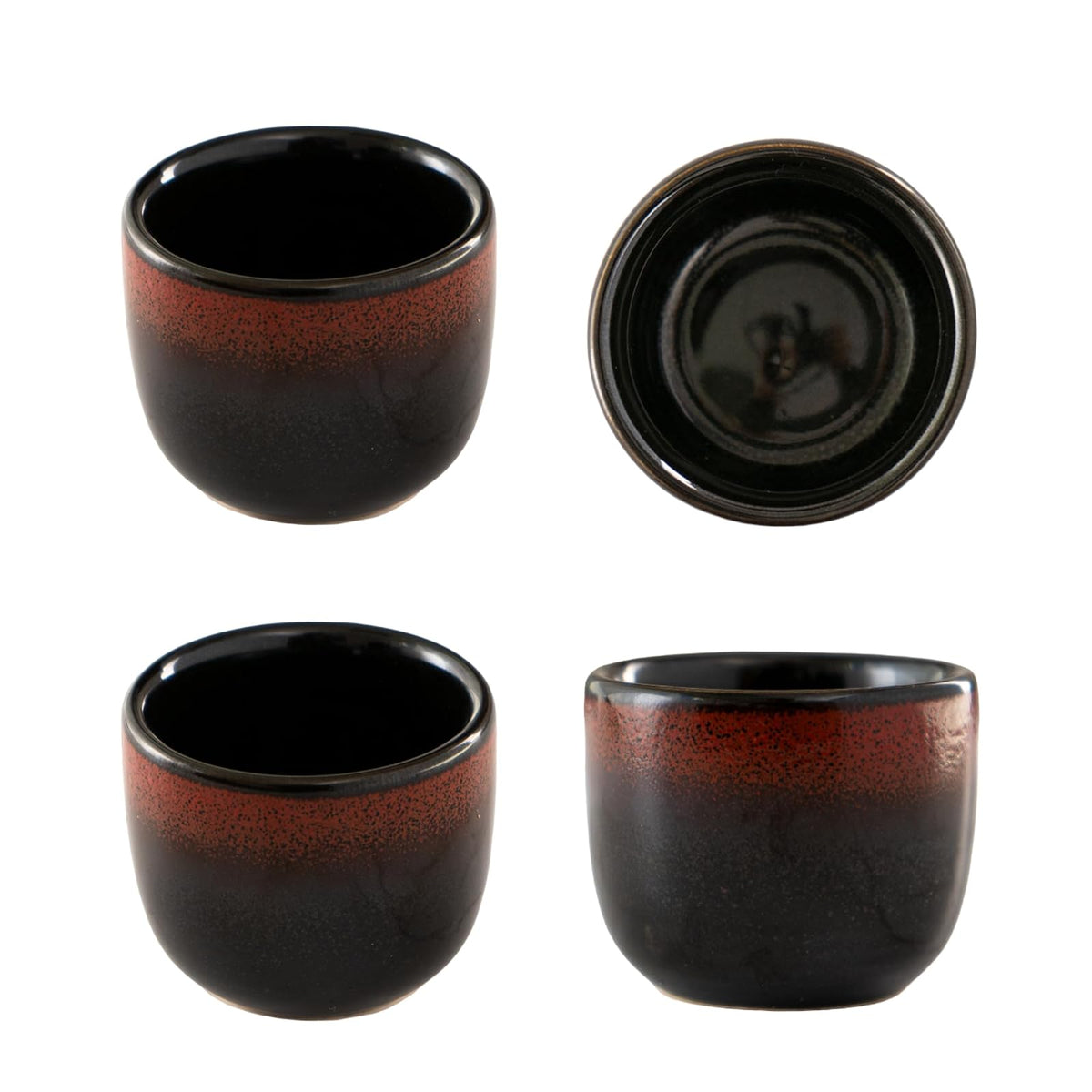 Urban Tokyo Drinking Cup, 2 fl oz, Red Black