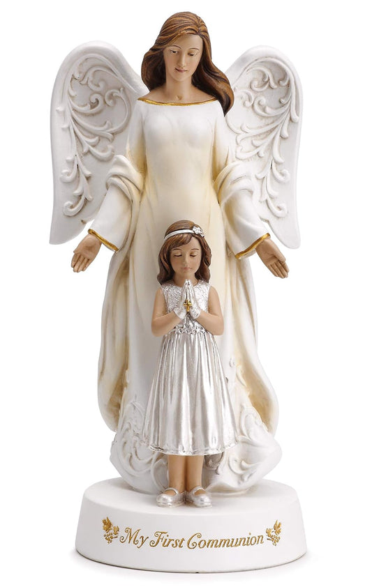 Roman - 7.75"H COMMUNION ANGEL WITH GIRL