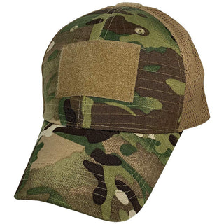 EAGLE CREST Blank Mesh Back Adjustable Hat with 3 Hook-and-Loop Locations (Brown)