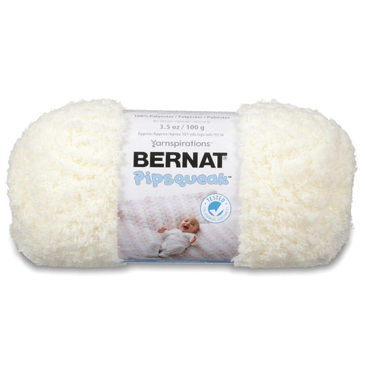 Spinrite Yarns (CA) Bernat Pipsqueak Yarn, 3.5 oz, Gauge 5 Bulky, Vanilla