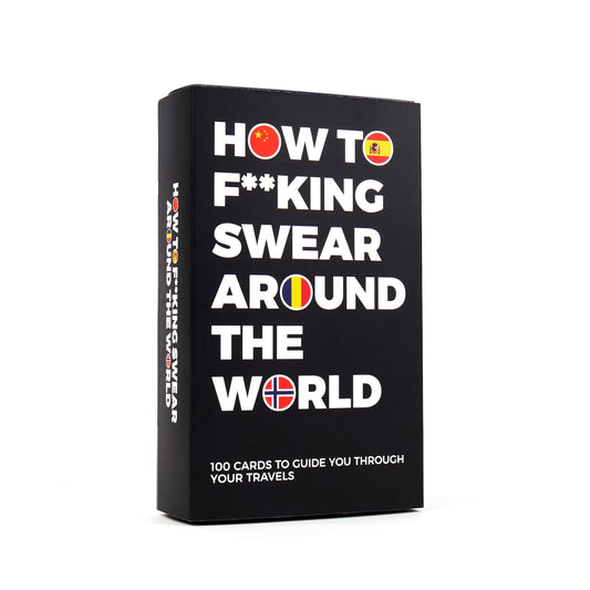 Gift Republic Learn How to Swear Around The World Cards, Multi