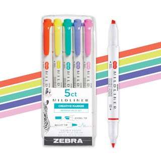 Zebra Pen Marking Pen, 1 Count (Pack of 5), Refresh