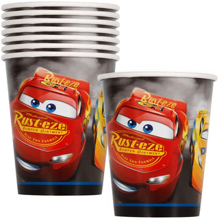 Unique Industries Disney Cars 3 Paper Cups - 8 Pcs