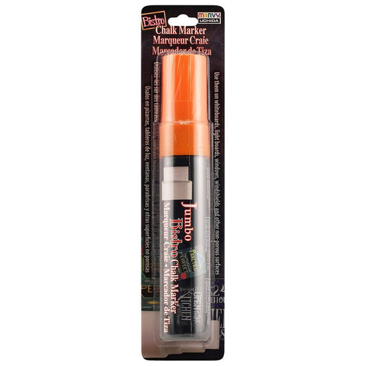 Uchida of America 481-C-F7 Jumbo Bistro Chalk Markers, Fluorescent Orange